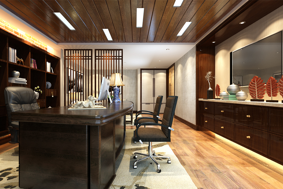 中式<a href=http://www.xiaoshoupa.cn/tags-728.html target=_blank class=infotextkey>老板辦公室裝飾</a>