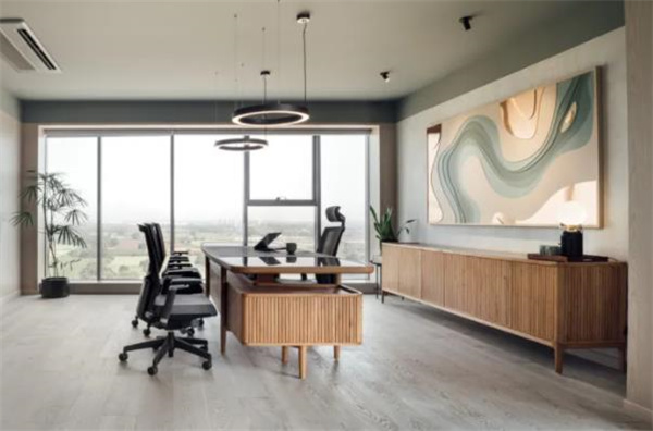 地產(chǎn)公司董事長辦公室設計案例欣賞